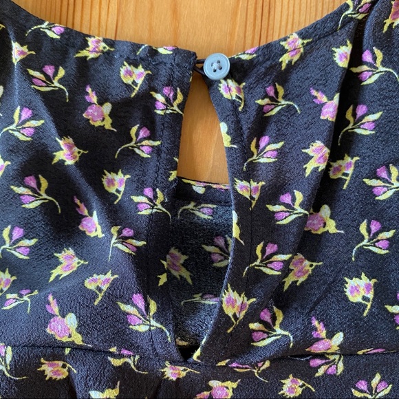 NWOT Loft Exposed Shoulder Floral Blouse - Picture 5 of 10